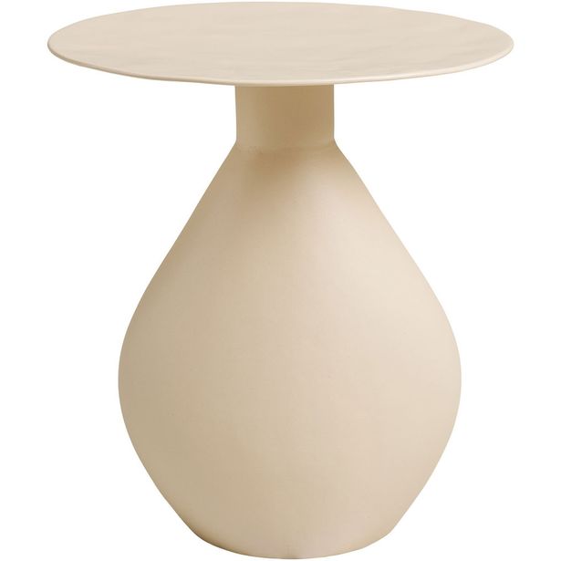 Sivupöytä House Nordic Calais, ø36x40cm, luonnonvalkoinen