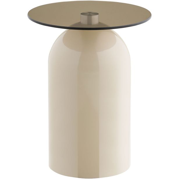 Sivupöytä House Nordic Ravello, ø40x52cm, harmaa/beige