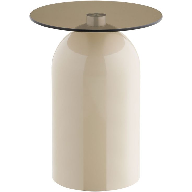 Sivupöytä House Nordic Ravello, ø40x52cm, harmaa/beige