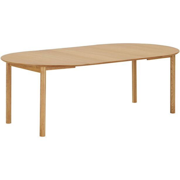 Jatkettava ruokapöytä House Nordic Bundaberg, ø120/170/220x120cm, tammi