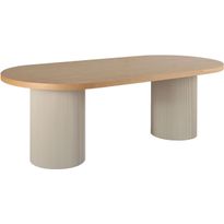 Ruokapöytä House Nordic Solva, 220x100cm, beige/ruskea
