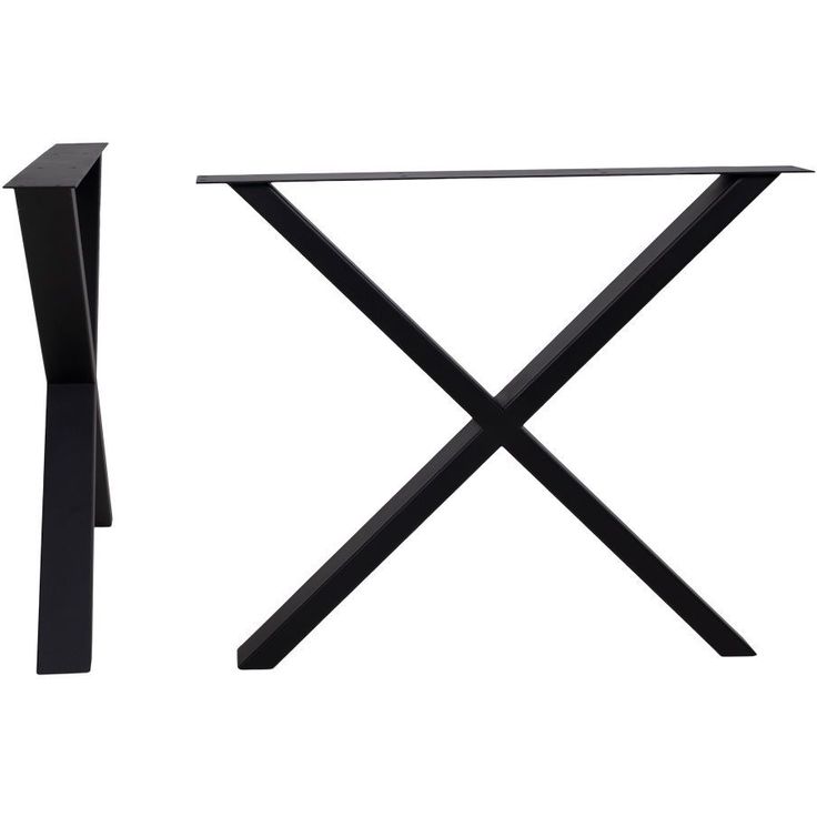 Ruokapöydän jalat House Nordic Nimes, X-malli, 8x86x72cm, musta