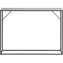 Konsolipöytä House Nordic Vita, 1 hyllyllä, 110x26x80cm, travertine-kuosi/musta