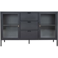 Vitriini House Nordic Dalby, 3 laatikolla, 140x40x85cm, musta