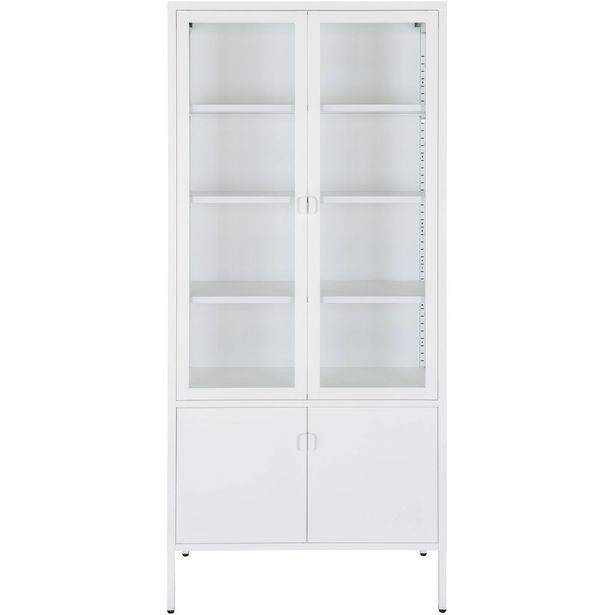 Vitriini House Nordic Brisbane, 80x35x180cm, 4 ovea, teräs