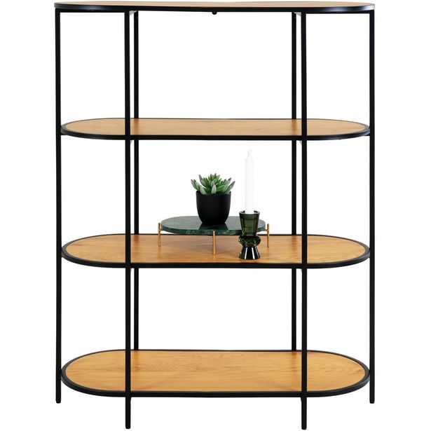 Hylly House Nordic Vita, 85x36x111cm, 4 ovaalilla tasolla
