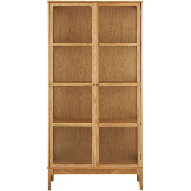 Vitriinikaappi House Nordic Zamora, 40x90x180cm, tammi