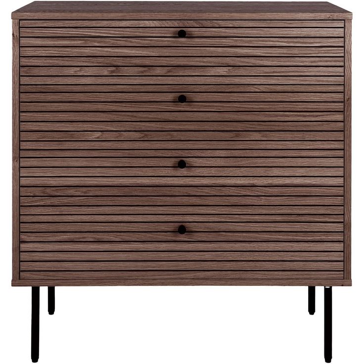 Lipasto House Nordic Kyoto, 4 laatikolla, 80x40x85cm, tummanruskea