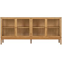 Senkki House Nordic Zamora, 40x180x80cm, lasiovilla, tammi