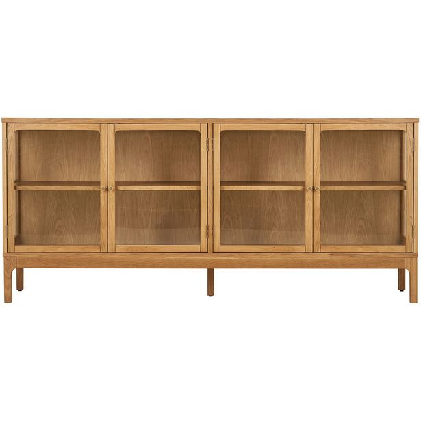 Senkki House Nordic Zamora, 40x180x80cm, lasiovilla, tammi