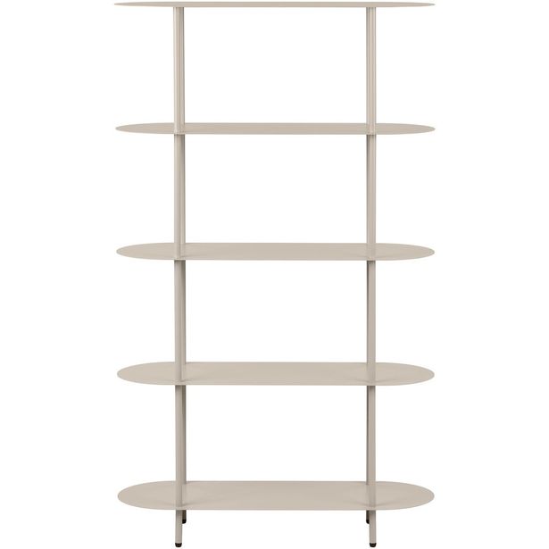 Kirjahylly House Nordic Rieti, 31x90x150cm, hiekka