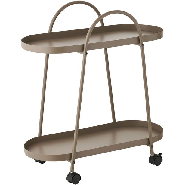 Tarjoiluvaunu House Nordic Empoli, 27.5x60x64cm, ruskea