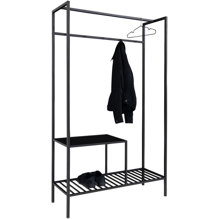 Vaateteline House Nordic Vita, 101x38x170cm, musta