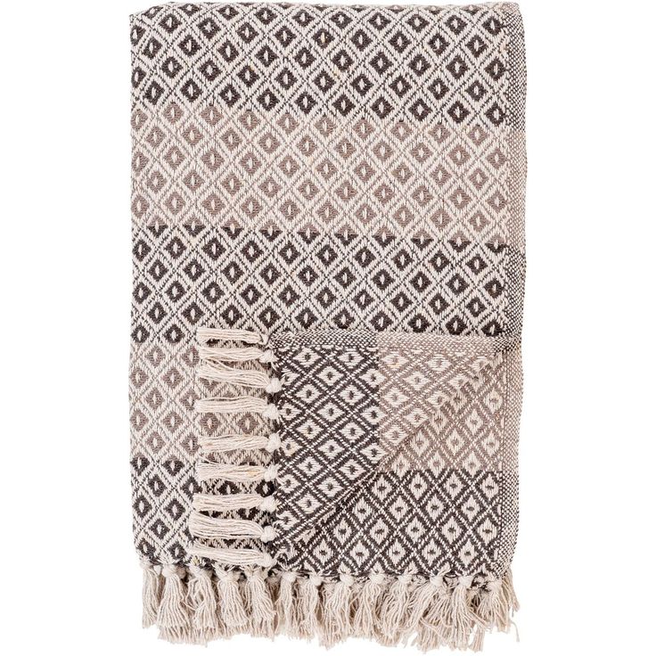 Torkkupeitto House Nordic Alanya, 130x180cm, ruskea/beige/valkoinen