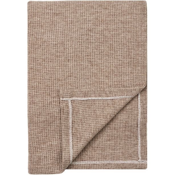 Torkkupeitto House Nordic Puno, 130x156cm, taupe