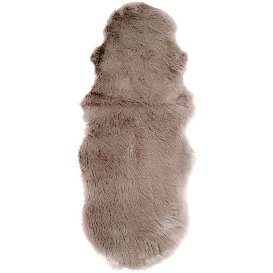 Keinotekoinen lampaantalja House Nordic, 60x180cm, vaaleanruskea