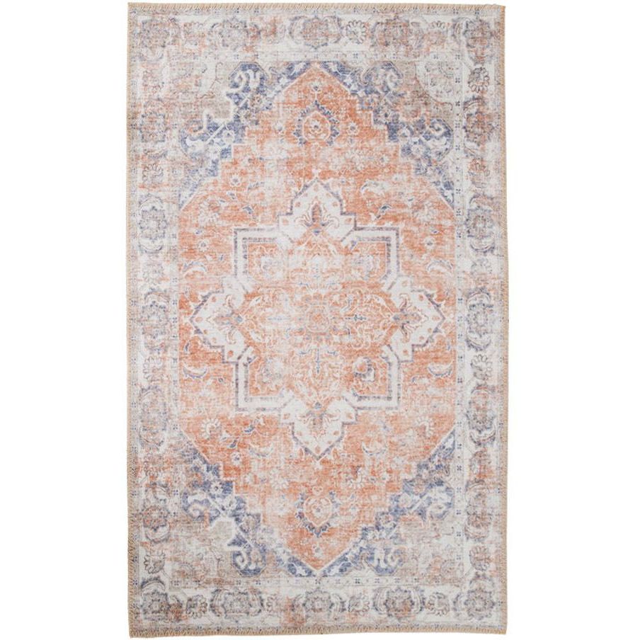 Matto House Nordic Havana, 200x300cm, chenille, oranssi/sininen