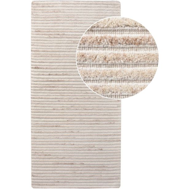 Käytävämatto House Nordic Mango, käsin tuftattu, 80x180cm, valkoinen