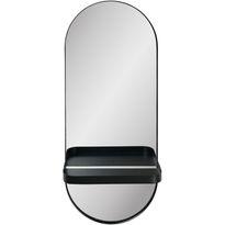 Peili hyllyllä House Nordic Olbia, 25x12x60cm, musta