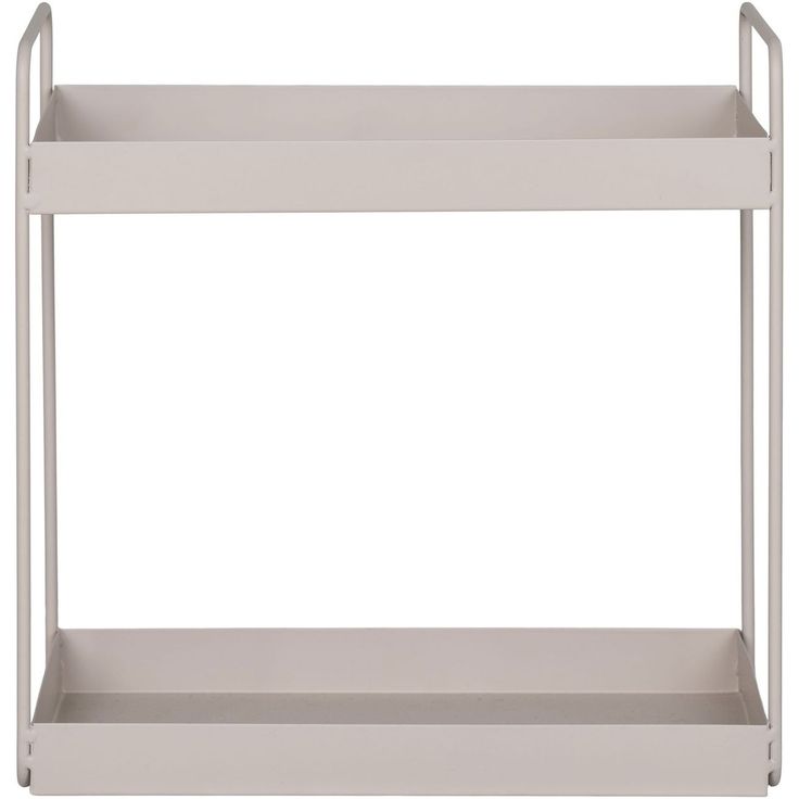 Hylly House Nordic Rabo, 30x15x31cm, 2 tasolla, beige teräs