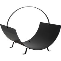 Polttopuukori/-teline House Nordic Tires, 40x35x33.5cm, musta teräs