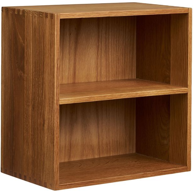 Seinähylly lokeroilla House Nordic Townsville, 18x30x30cm, tammi