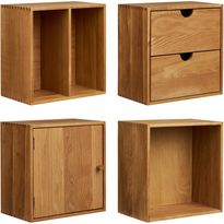 Seinähyllysetti House Nordic Townsville, 4kpl, tammi