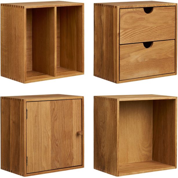 Seinähyllysetti House Nordic Townsville, 4kpl, tammi