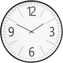 Seinäkello House Nordic Biel, ø51cm, hiljainen käynti, musta/valkoinen