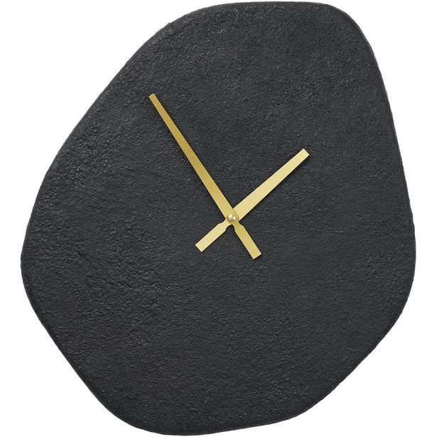 Seinäkello House Nordic Vienna, 38x45cm, hiljainen käynti, musta