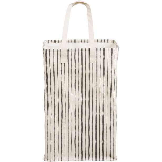 Pyykkikassi House Nordic Argos, 38x28x58cm, beige/musta