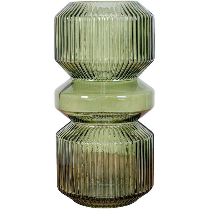 Maljakko House Nordic Vase, ø12x25cm, vihreä lasi