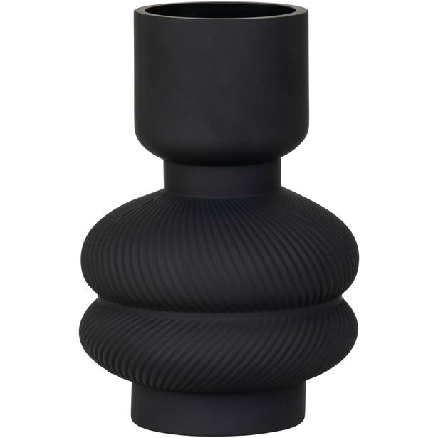 Maljakko House Nordic Vase, ø15x22cm, musta lasi