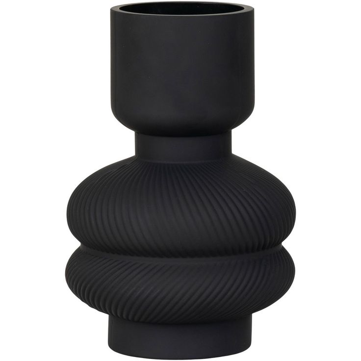 Maljakko House Nordic Vase, ø15x22cm, musta lasi