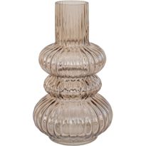 Maljakko House Nordic Vase, ø15x25cm, suupuhallettu lasi, savu