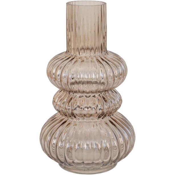 Maljakko House Nordic Vase, ø15x25cm, suupuhallettu lasi, savu