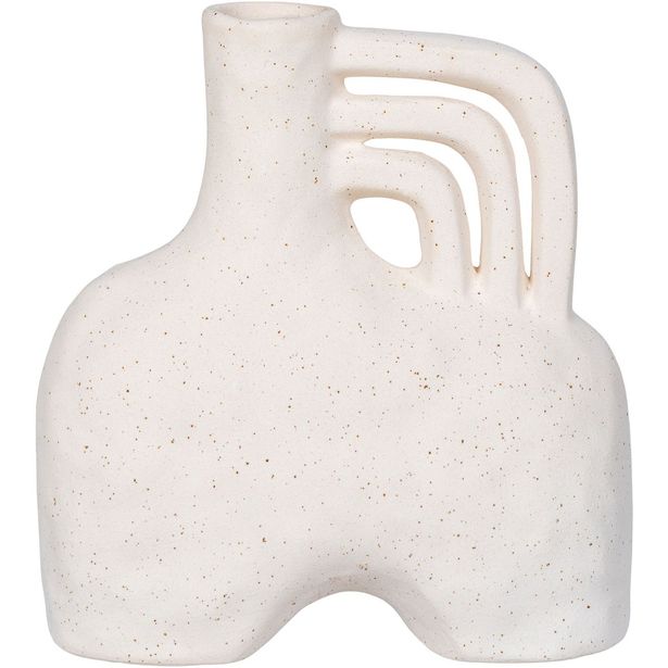 Maljakko House Nordic Vase, 18.5x8x19.5cm, keramiikka, beige
