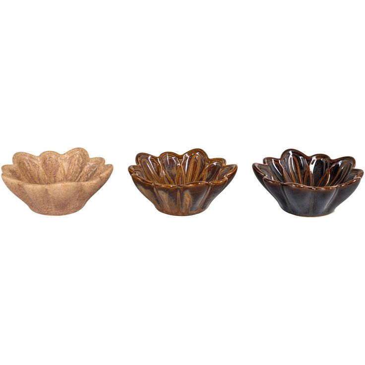 Kulho House Nordic Bowl, ø8.5x3.5cm, 3kpl, ruskea