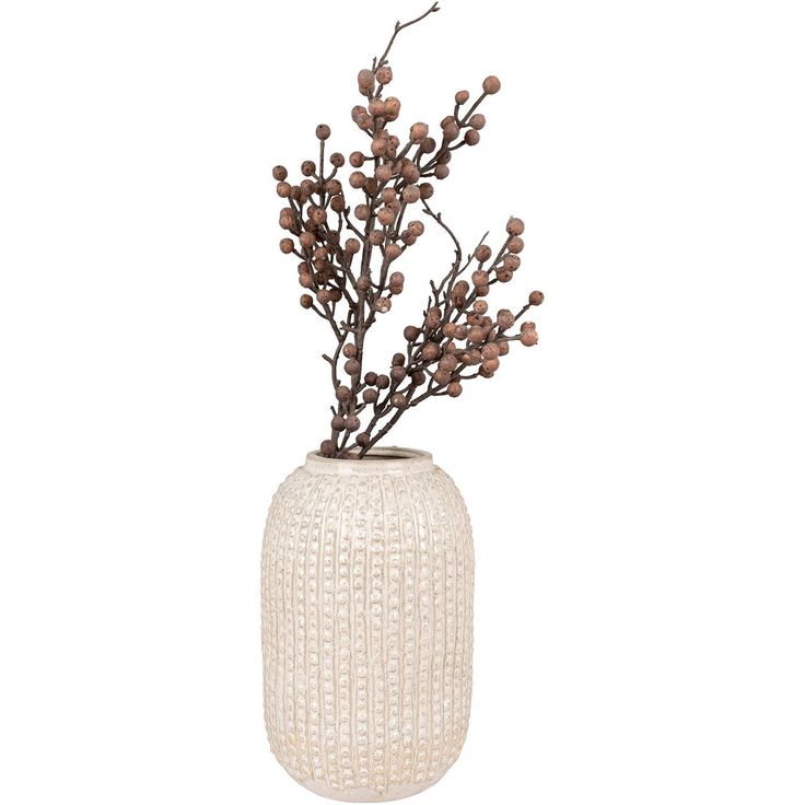 Maljakko House Nordic Vase, ø16x25.5cm, keramiikka, beige