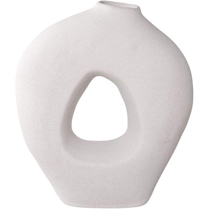 Maljakko House Nordic Vase, 24x10.5x27.8cm, keramiikka, valkoinen