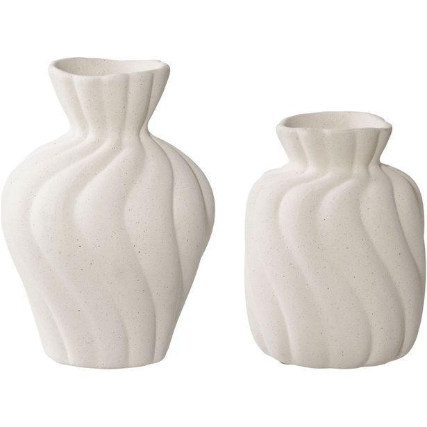 Maljakko House Nordic Vase, 2kpl, keramiikka, valkoinen