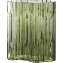Maljakko House Nordic Vase, 21x12x26.5cm, vihreä lasi