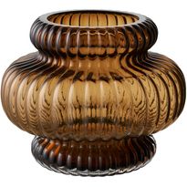 Maljakko House Nordic Vase, ø20x16cm, suupuhallettu lasi, ruskea