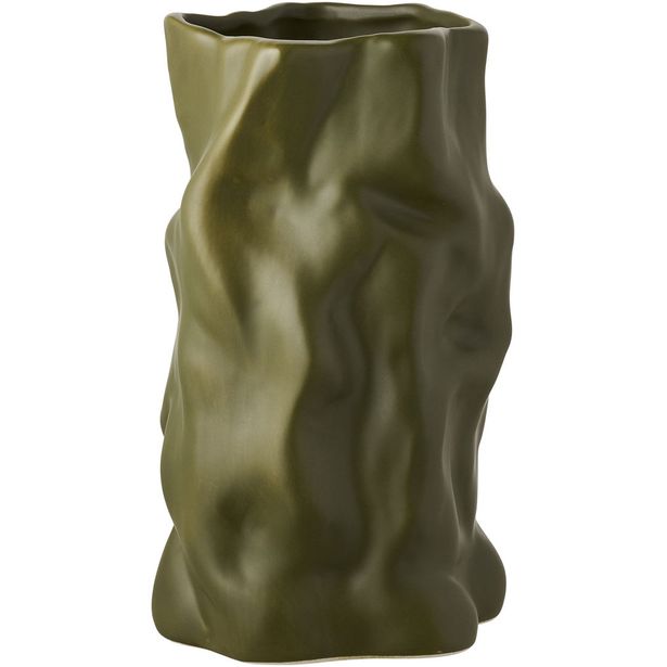 Maljakko House Nordic Vase, ø15x25.5cm, keraaminen, vihreä