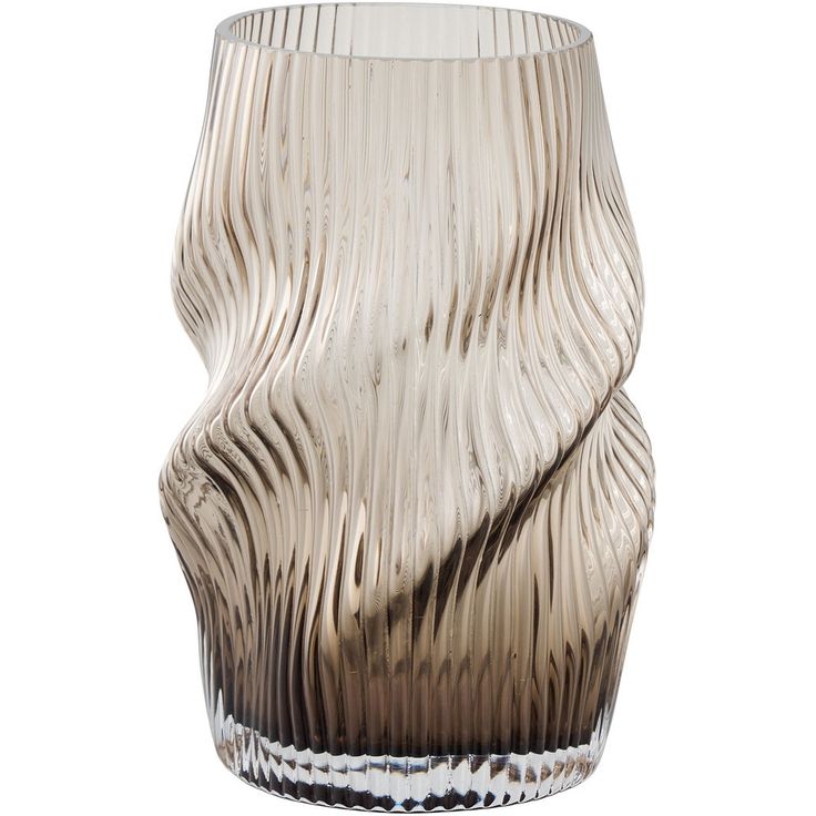 Maljakko House Nordic Vase, ø17x25cm, suupuhallettu lasi, ruskea