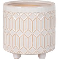 Kukkaruukku House Nordic Flowerpot, ø20x19.5cm, keramiikka, valkoinen