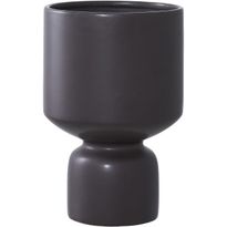 Kukkaruukku House Nordic Flowerpot, ø15x23.5cm, keramiikka/musta
