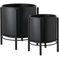 Kukkaruukku House Nordic, 2kpl, teräs, musta