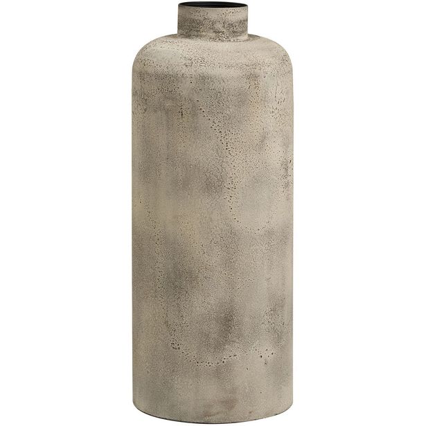 Maljakko House Nordic Hou, ø24x60.5cm, metalli, antiikkibeige