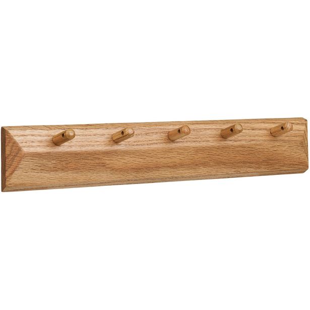 Seinänaulakko House Nordic Barco Coat, 50x8.5cm , 5 koukulla, tammi